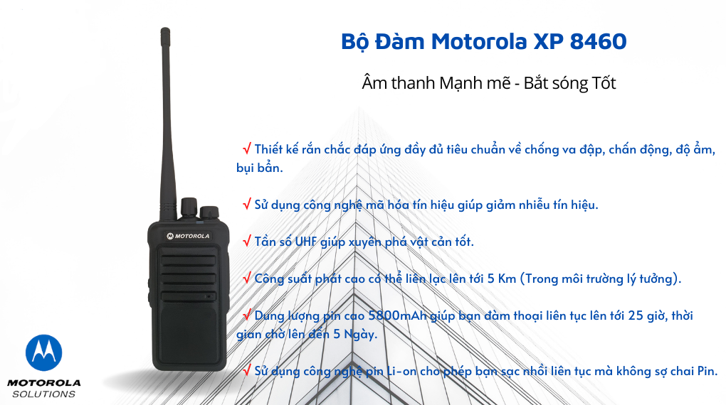 Bộ Đàm Motorola XP-8460 giá rẻ | Bộ Đàm Việt